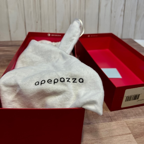 Apepazza Kitten Heel Mules, Linen adorned with snakeskin & crystal details  8.5 - Picture 9 of 12